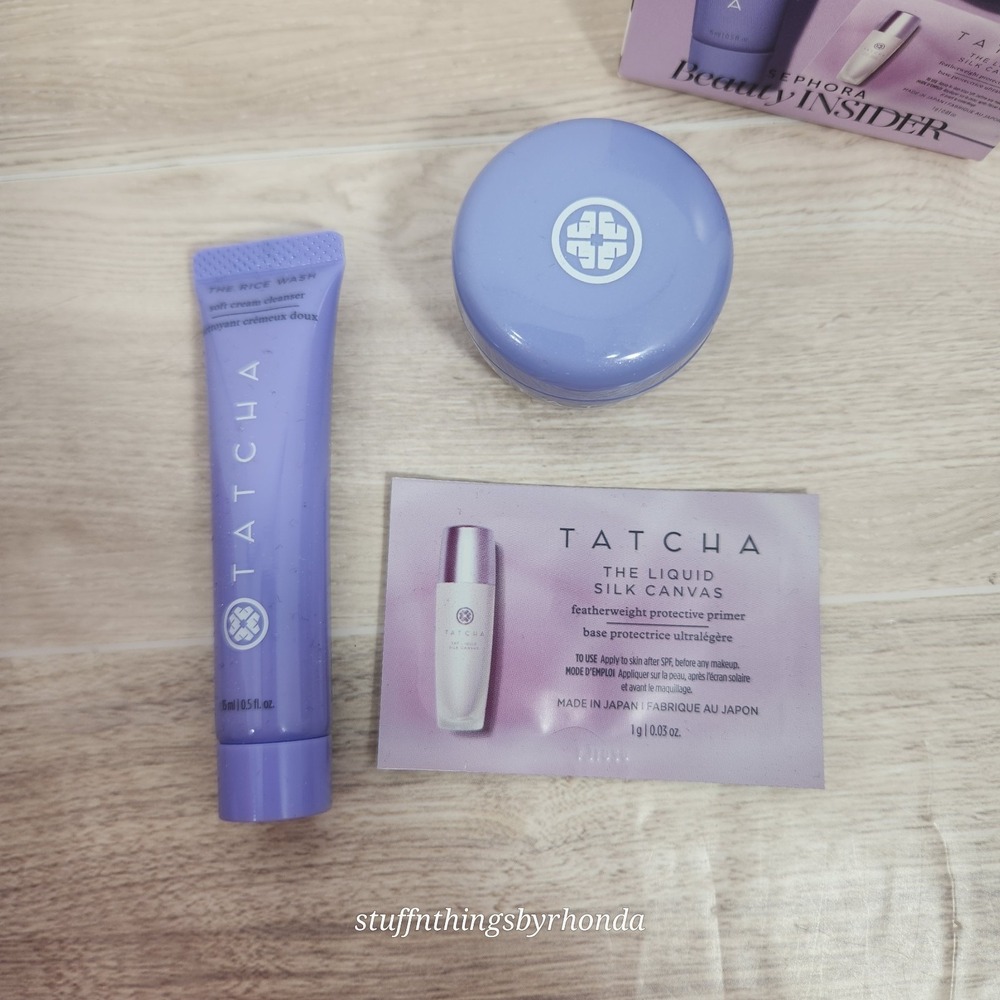 NEW TATCHA Travel Set Rice Wash (15ML)‎ Cream (10 ML) GREAT 4 HOLIDAY Travel!!